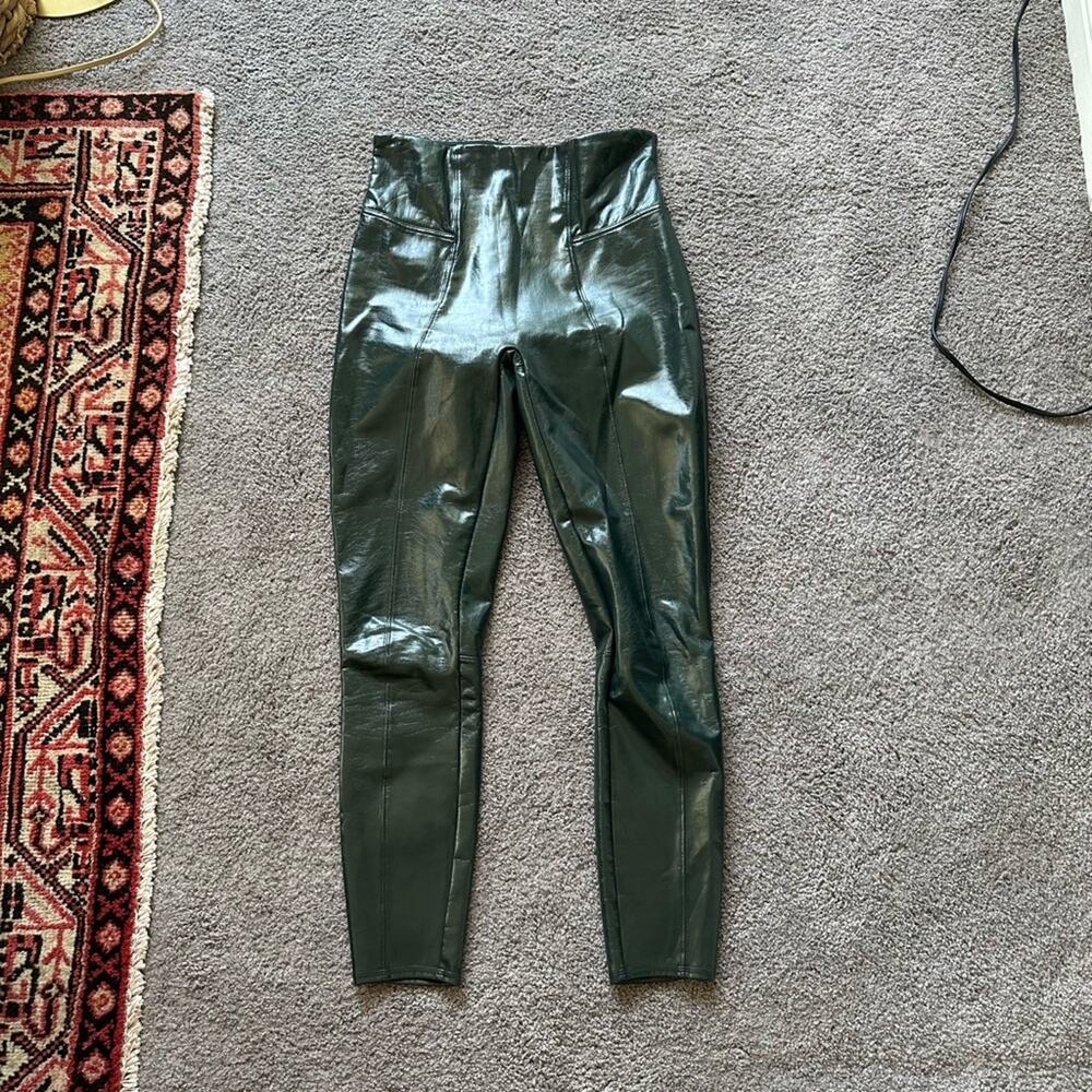 Spanx Faux Leather Patent Leggings